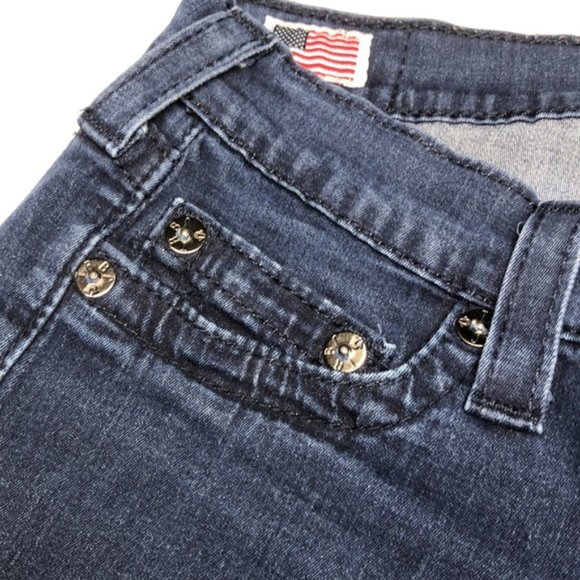 VINTAGE TRUE RELIGION CASEY SKINNY JEANS 27x28 MADE IN USA 🇺🇸 - Picture 6 of 15